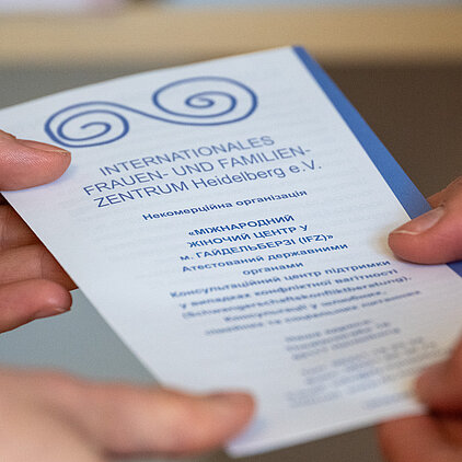 Flyer des IFZ zur Illustration der Berufsberatung und Orientierung im Alltag beim IFZ Heidelberg